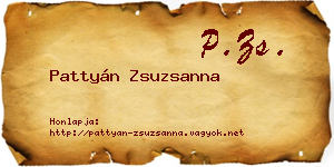 Pattyán Zsuzsanna névjegykártya