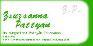 zsuzsanna pattyan business card